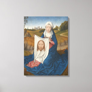 St. Veronica, c.1470-1475 (oil on panel) Canvas Print