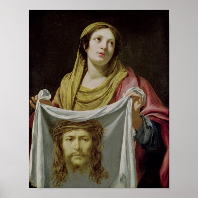 St. Veronica Holding the Holy Shroud Poster (Front)