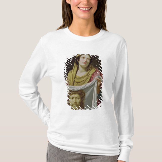 St. Veronica Holding the Holy Shroud T-Shirt (Front)