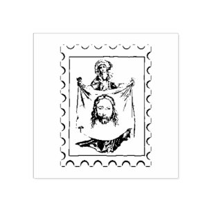 St. Veronica Jesus  Catholic Religious Rubber Stamp