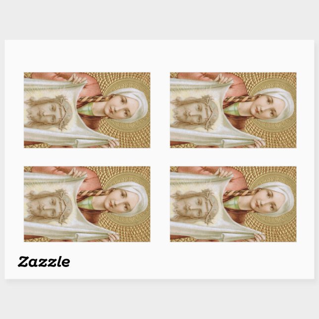 St. Veronica of Jerusalem (JM 60) Rectangular Sticker (Sheet)