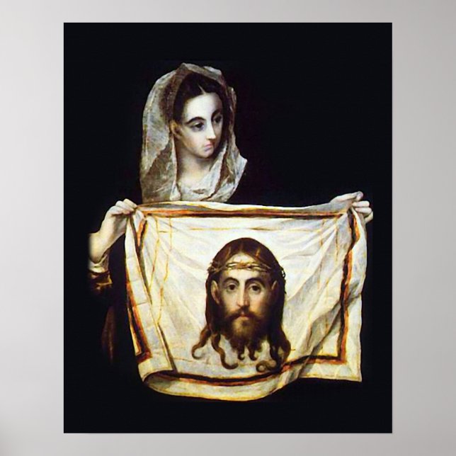 St Veronica Veil Holy Face Shroud 01 Poster A (Front)