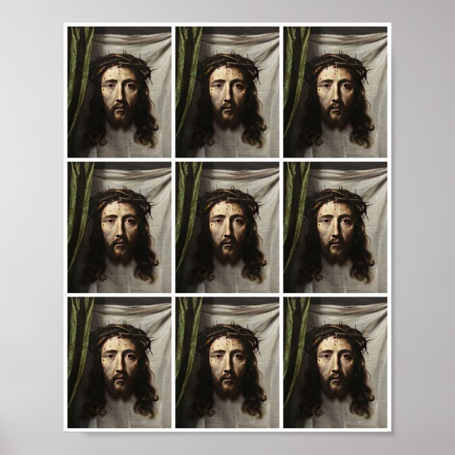 St Veronica Veil Shroud Jesus Catholic Saint Multi Poster (Front)