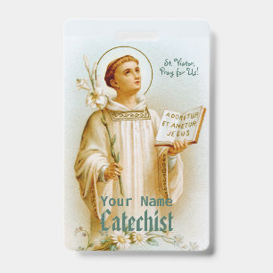 St. Viator of Lyon the Catechist (BF 02) ID Badge