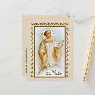 St. Viator of Lyon the Catechist (BF 02) Postcard