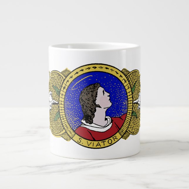 St. Viator of Lyon the Catechist (LD 001) Large Coffee Mug (Front)