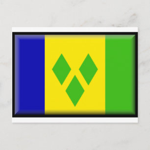 St. Vincent and the Grenadines Flag Postcard