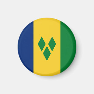 St Vincent and the Grenadines Flag Vincy Magnet
