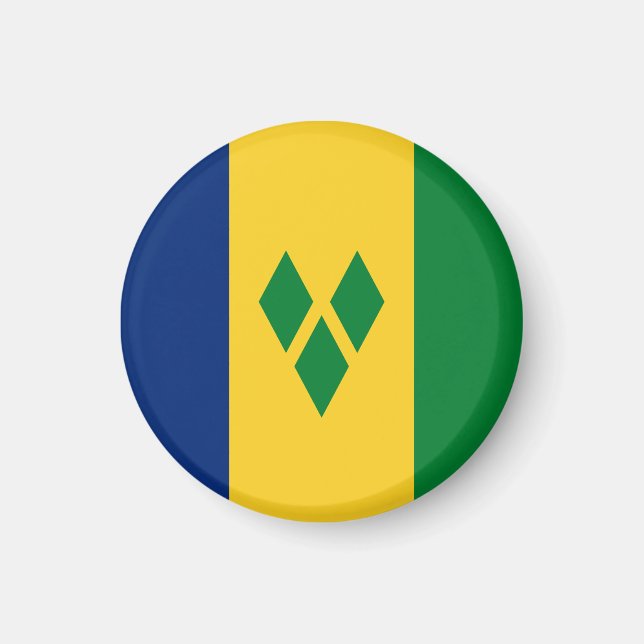St Vincent and the Grenadines Flag Vincy Magnet (Front)
