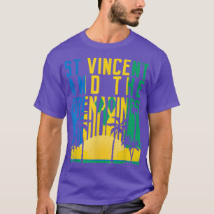 St Vincent And The Grenadines Retro 70s 80s Vintag T-Shirt