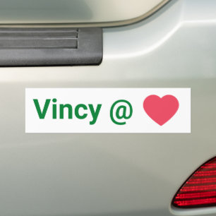 St Vincent and the Grenadines Vincy At Heart  Bumper Sticker