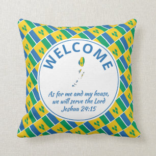 ST VINCENT Custom Christian Welcome Cushion