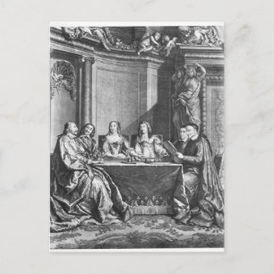 St. Vincent de Paul  and Cardinal Jules Mazarin Postcard