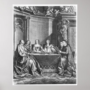 St. Vincent de Paul and Cardinal Jules Mazarin Poster