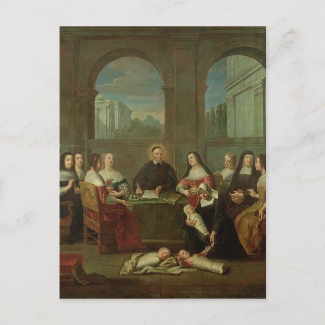 St. Vincent de Paul and the Sisters of Charity Postcard (Front)