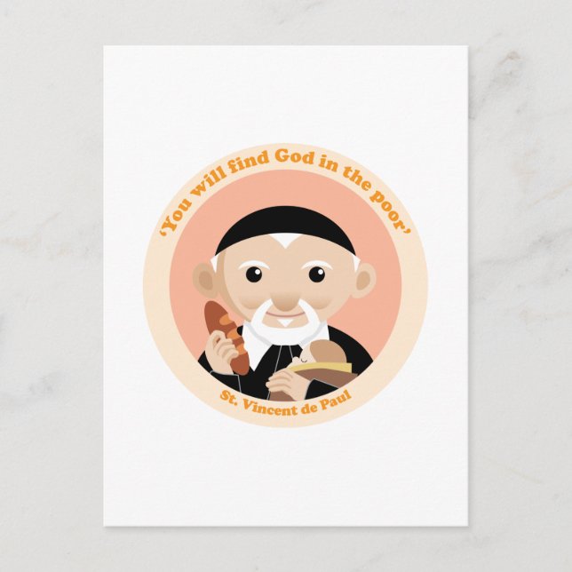 St. Vincent de Paul Postcard (Front)