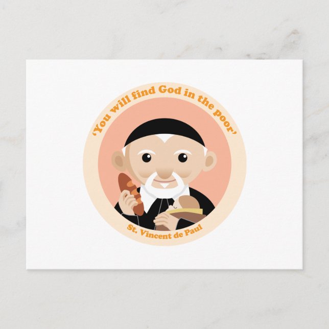St. Vincent de Paul Postcard (Front)