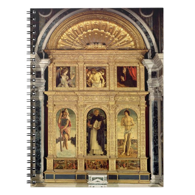 St. Vincent Ferrer Altarpiece, c.1465 (polyptych) Spiral Notebook (Front)