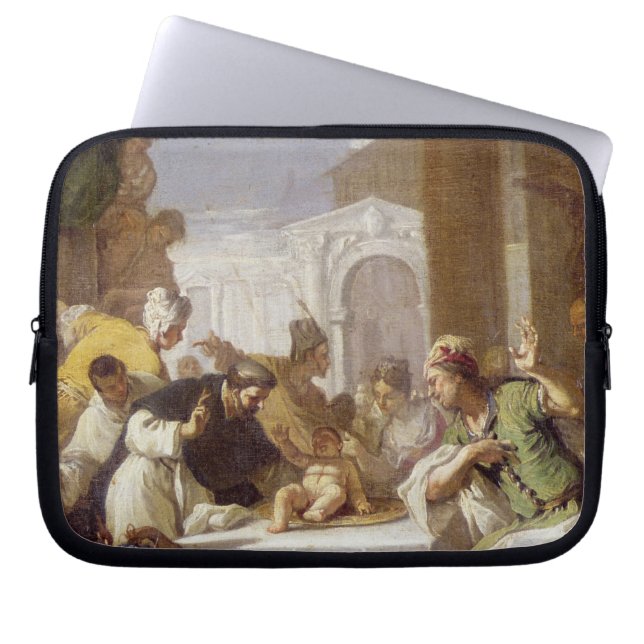 St. Vincent Ferrer performing a miracle Laptop Sleeve (Front)