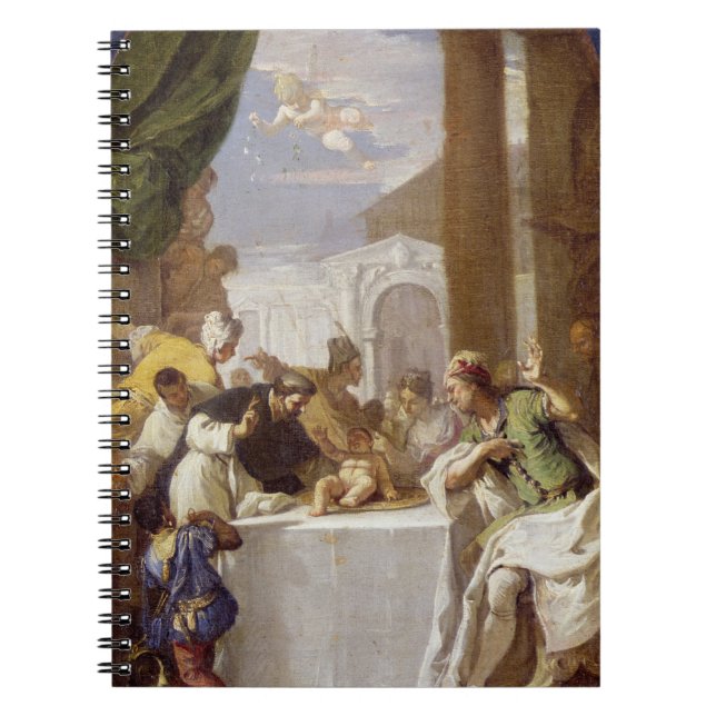 St. Vincent Ferrer performing a miracle Spiral Notebook (Front)