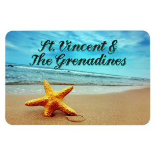 St. Vincent & The Grenadines starfish Magnet