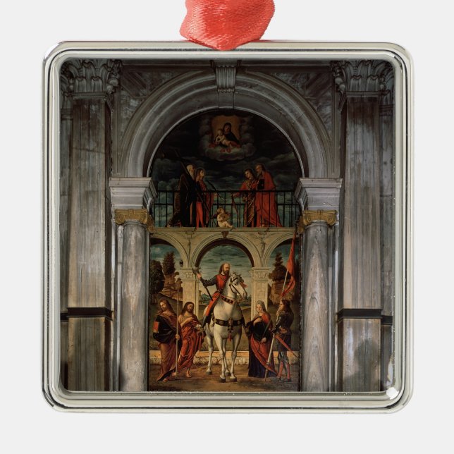 St. Vitalis and Saints Metal Tree Decoration (Front)
