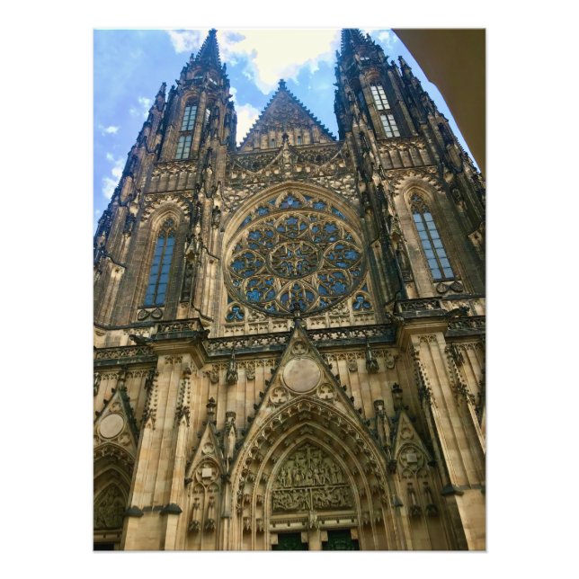 St. Vitus Cathedral in Prague, Czech Republic Photo Print (Front)