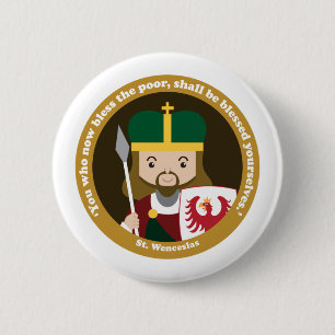 St. Wenceslas 6 Cm Round Badge