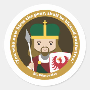 St. Wenceslas Classic Round Sticker