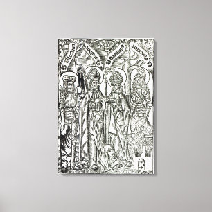 St. Wenceslaus, Adalbert,Stanislaus St. Florian Canvas Print