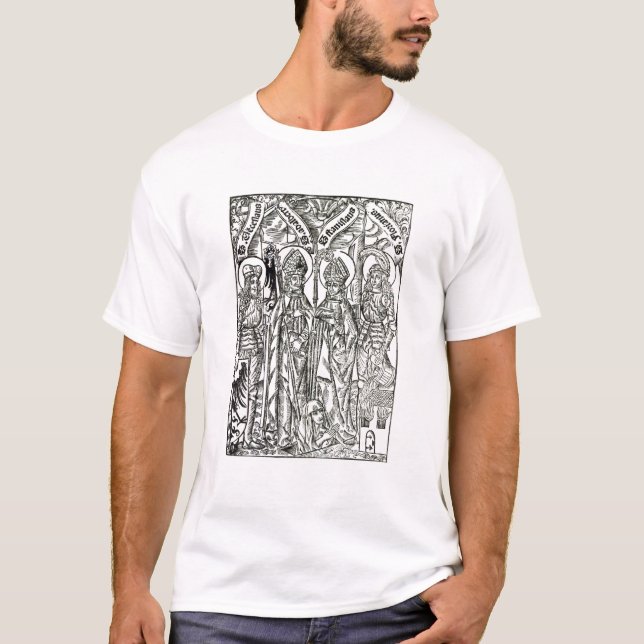 St. Wenceslaus, Adalbert,Stanislaus St. Florian T-Shirt (Front)