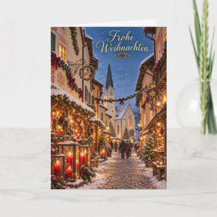 St Wolfgang Adventgasse Frohe Weihnachten Holiday Card