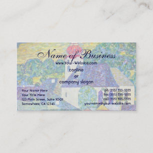 St. Wolfgang Church by Gustav Klimt, Victorian Art Business Card