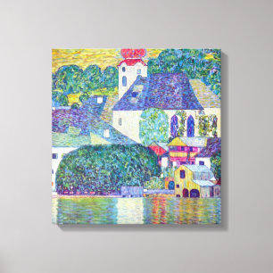 St. Wolfgang Church by Gustav Klimt, Victorian Art Canvas Print