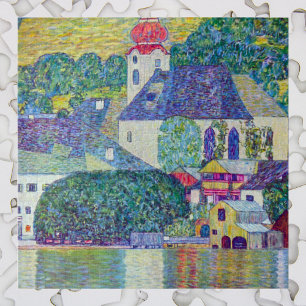 St. Wolfgang Church by Gustav Klimt, Victorian Art Jigsaw Puzzle