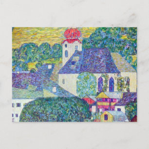 St. Wolfgang Church by Gustav Klimt, Victorian Art Postcard