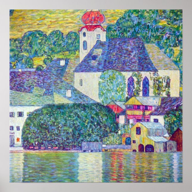 St. Wolfgang Church by Gustav Klimt, Victorian Art Poster (Front)