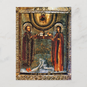 St. Xenia of Rome Orthodox Christian Icon Postcard