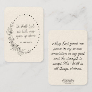 St. Zelie Martin Consolation Miscarriage Holy Card