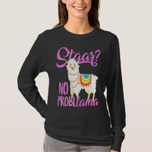 Staar Texas State Test Day Llama Alpaca For Studen T-Shirt