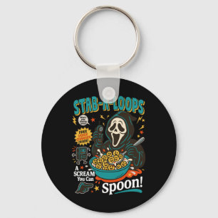 Stab-a-loops Horror Cereal Box Halloween Killer Br Key Ring