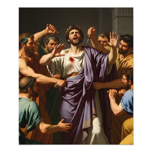 Stab of Fate: The Drama of a Roman Emperor’s Assas Photo Print (Front)