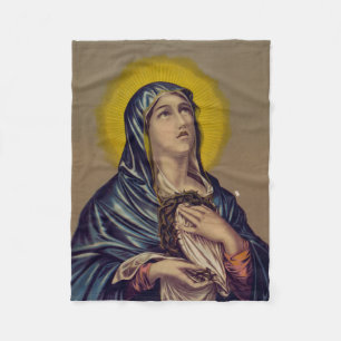Stabat Mater Our Lady of Sorrows Fleece Blanket