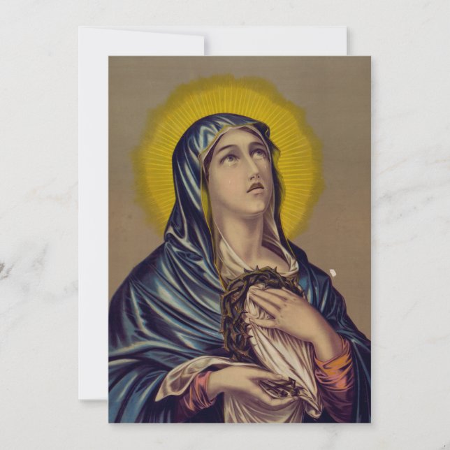 Stabat Mater Our Lady of Sorrows Invitation (Front)