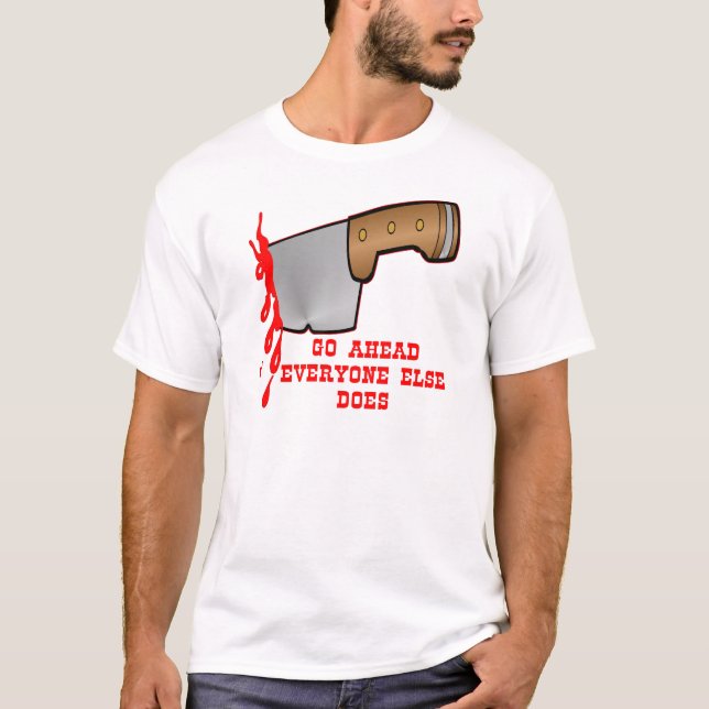 Stabbed By Knife In The Back T-Shirt (Front)