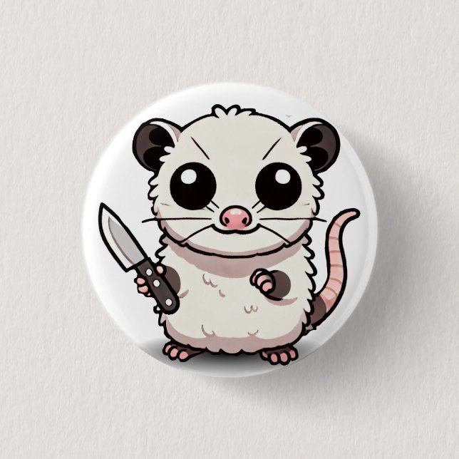 Stabbility: The Kawaii Possum Button (Front)