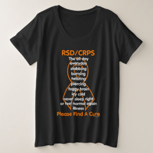 Stabbing Burning Twisting...RSD/CRPS Plus Size T-Shirt