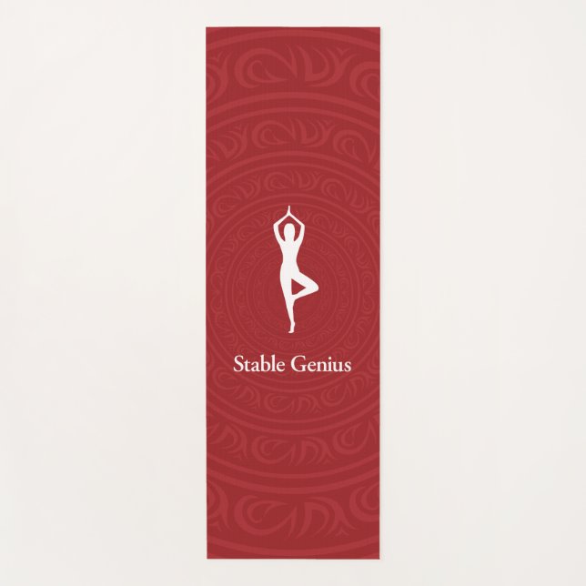 "Stable Genius" Yoga Mat (Front)