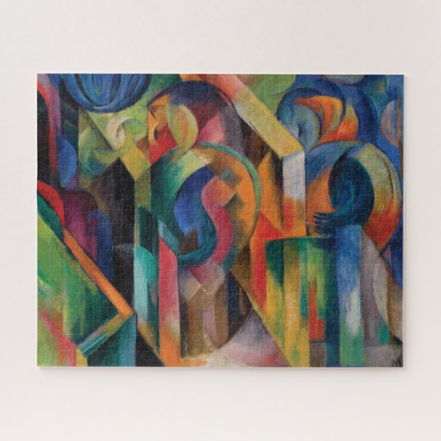 Stables By Franz Marc Jigsaw Puzzle (Horizontal)
