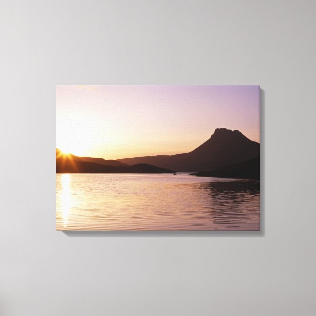 Stac Pollaidh sunset Scotland Canvas Print (Front)